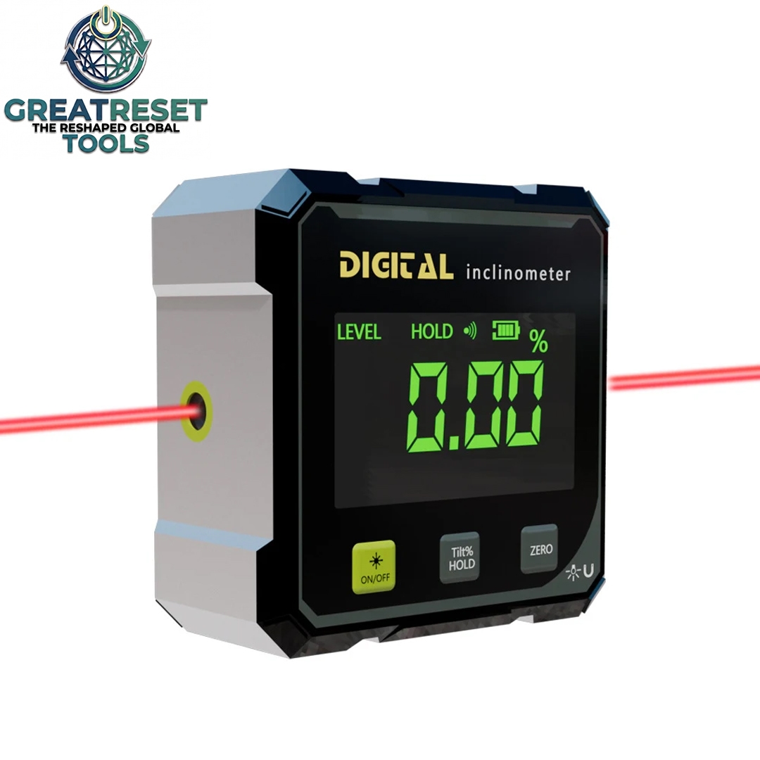 GRT - MEDIDOR DE ÂNGULO DIGITAL COM LASER DUPLO - INCLINÔMETRO