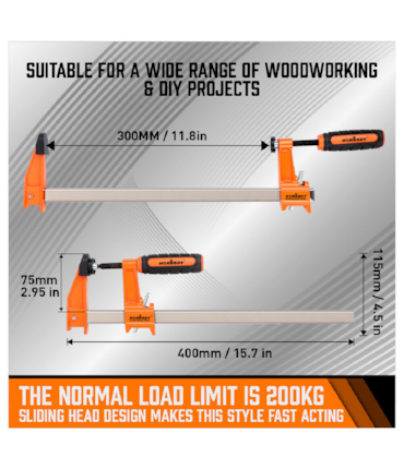 HORUSDY - JOGO DE GRAMPOS - 12 POL. HORUSDY - JOGO DE GRAMPOS - 12 POL.