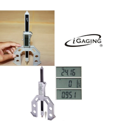 IGAGING - MULTI GAUGE - 6 POLEG. - MEDIDOR DE ALTURA, ESPESSURA E PROFUNDIDADE IGAGING - MULTI GAUGE - 6 POLEG. - MEDIDOR DE ALTURA, ESPESSURA E PROFUNDIDADE