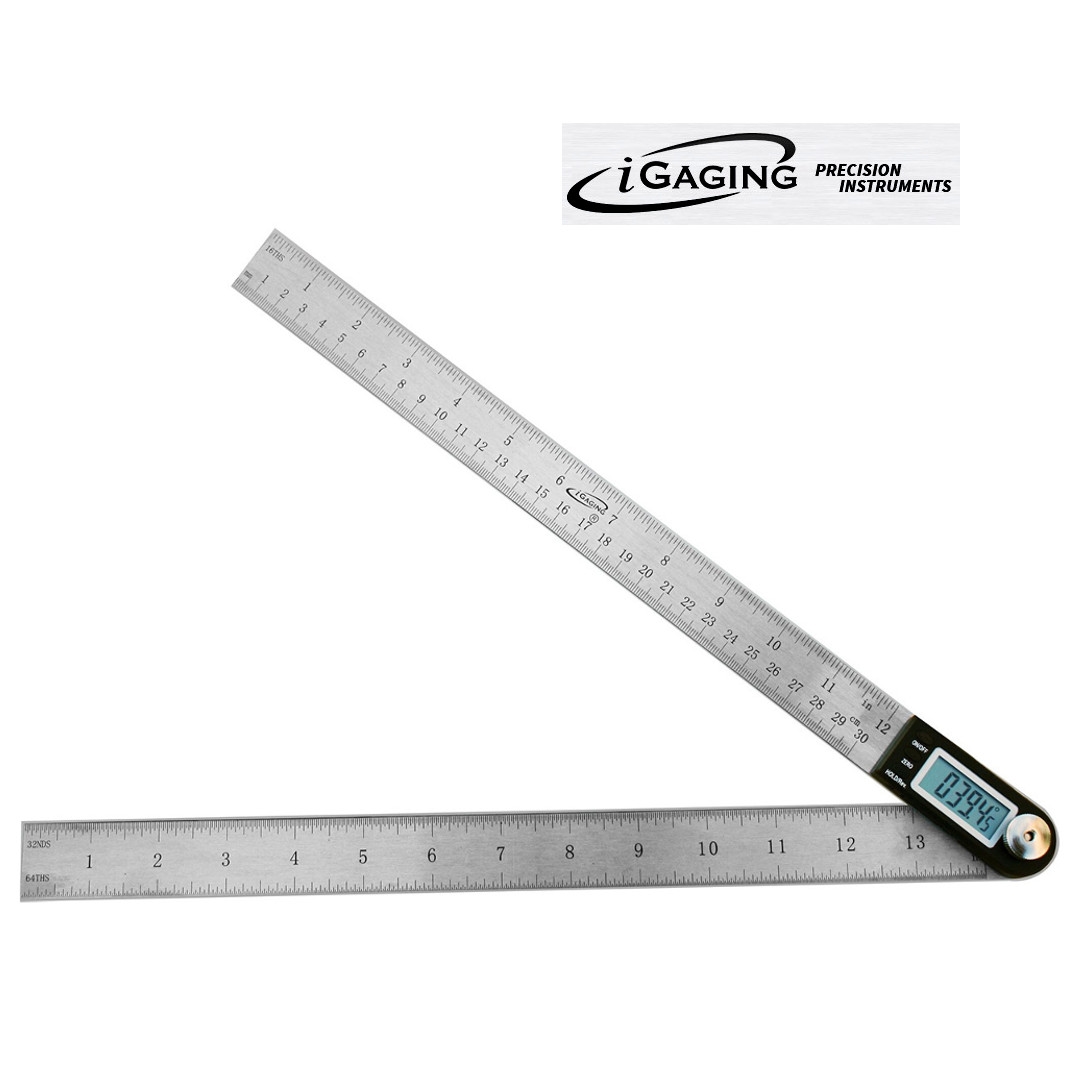 IGAGING - TRANSFERIDOR DIGITAL E RÉGUA - GONIÔMETRO 35 CM - 35-412