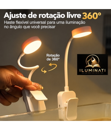 ILUMINATI - LUMINÁRIA COM PRESILHA PARA LEITURA