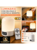 ILUMINATI - LUMINÁRIA DE MESA COM LED, RELÓGIO DIGITAL E CONTROLE REMOTO
