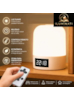 ILUMINATI - LUMINÁRIA DE MESA COM LED, RELÓGIO DIGITAL E CONTROLE REMOTO