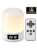 ILUMINATI - LUMINÁRIA DE MESA COM LED, RELÓGIO DIGITAL E CONTROLE REMOTO