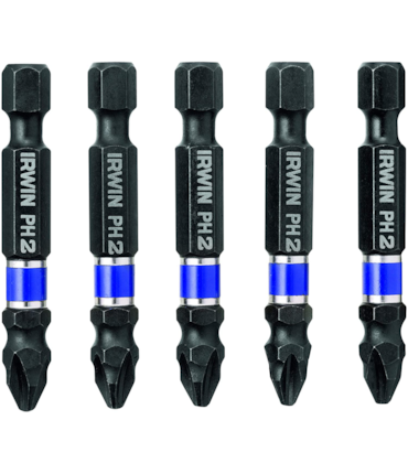 IRWIN - CONJUNTO DE PONTEIRAS PHILIPS PH2 - 5 PEÇAS IRWIN - CONJUNTO DE PONTEIRAS PHILIPS PH2 - 5 PEÇAS