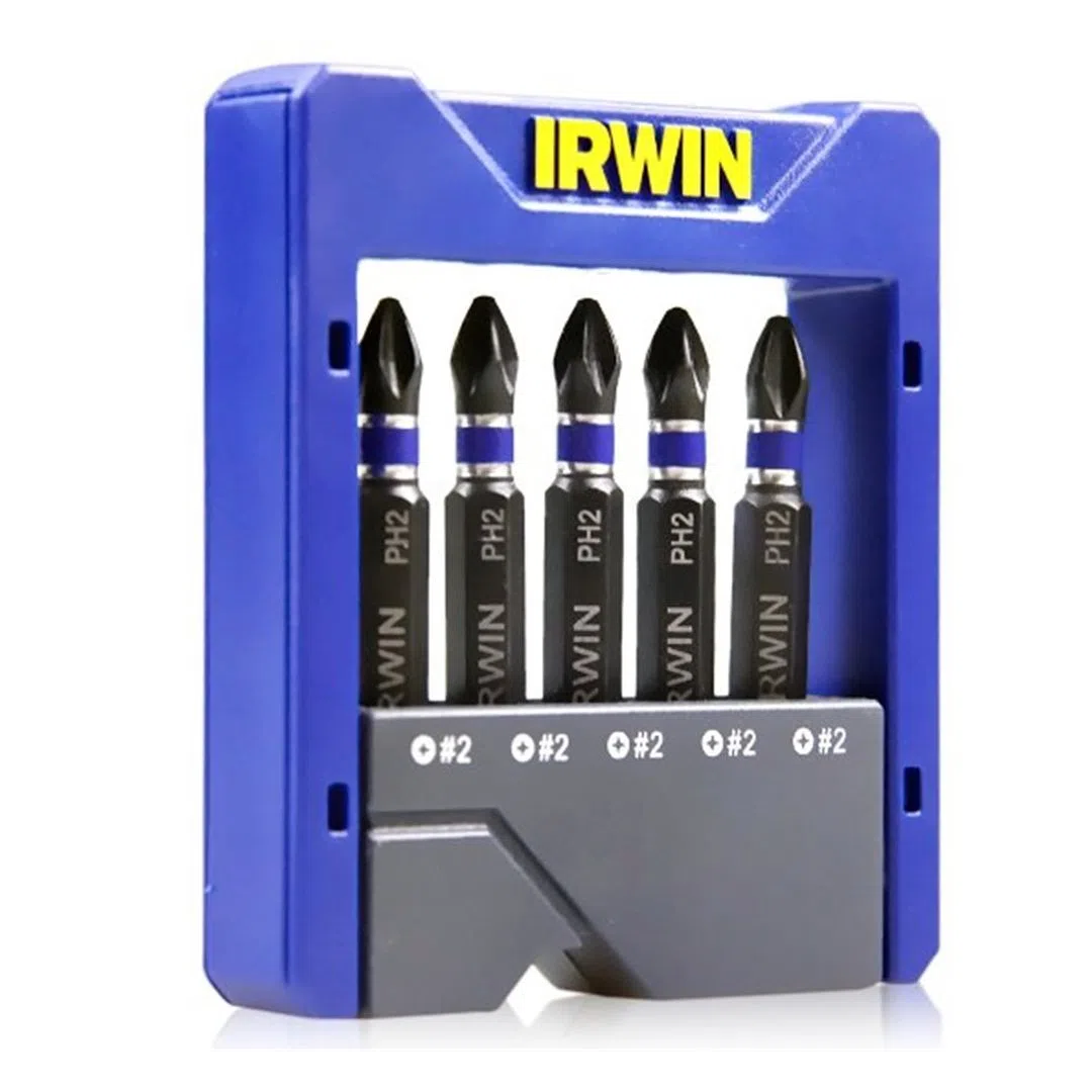 IRWIN - CONJUNTO DE PONTEIRAS PHILIPS PH2 - 5 PEÇAS