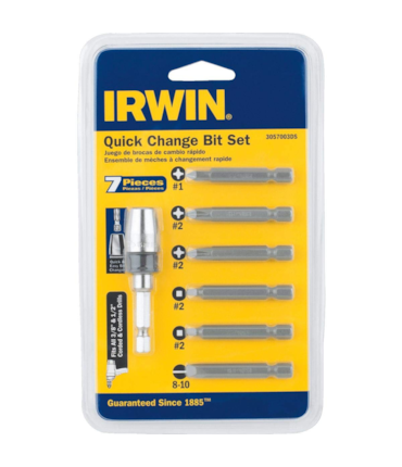 IRWIN - JOGO DE BITS MUNTIFUNCIONAL - 7 PCS