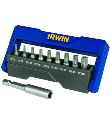 IRWIN - JOGO DE PONTAS TORX PARA PARAFUSADEIRA - 10 PEÇAS IRWIN - JOGO DE PONTAS TORX PARA PARAFUSADEIRA - 10 PEÇAS