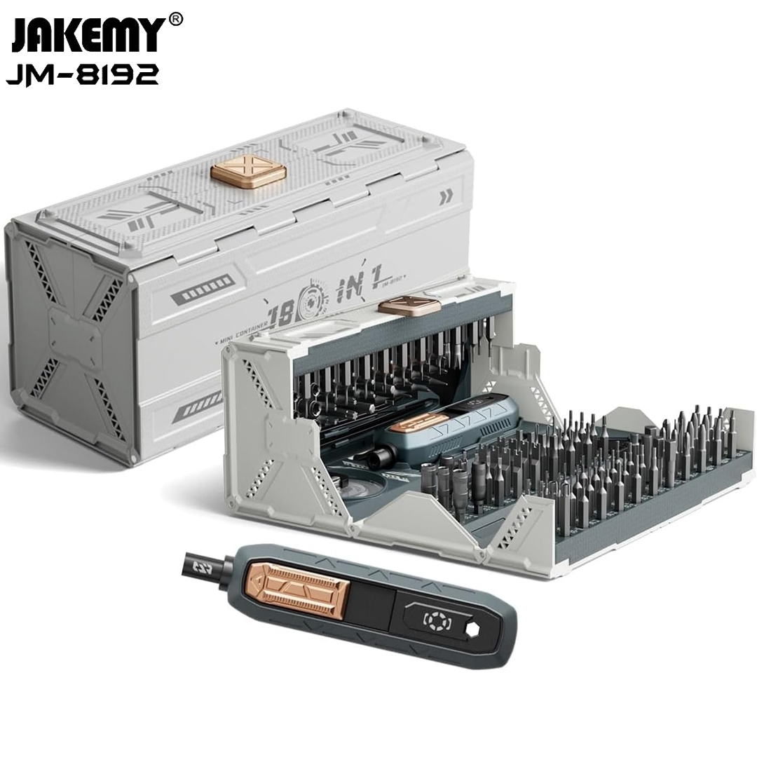 JAKEMY - KIT ORIGINAL DE BITS PARA MICRO-REPAROS - 180 PEÇAS