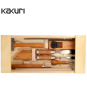 KAKURI - CONJUNTO DE FERRAMENTAS JAPONESAS PARA CARPINTARIA KAKURI - CONJUNTO DE FERRAMENTAS JAPONESAS PARA CARPINTARIA