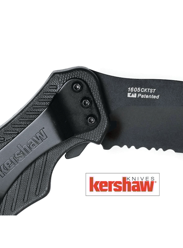 KERSHAW CANIVETE CLASH BLACK SERRATED POCKET KNIFE 1605CKTST Tools BR