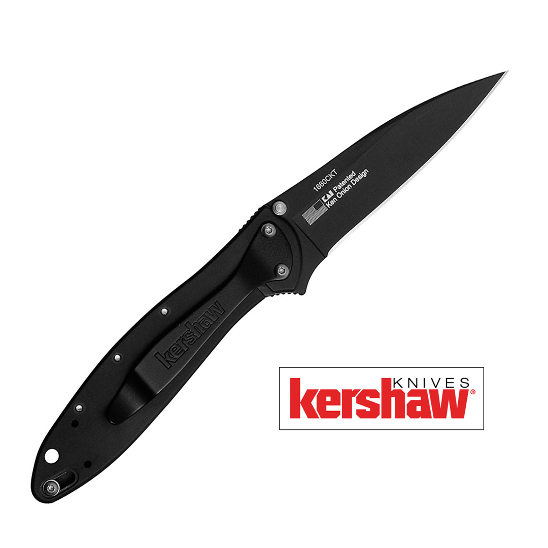 KERSHAW - CANIVETE LEEK BLACK POCKET KNIFE - 1660CKT