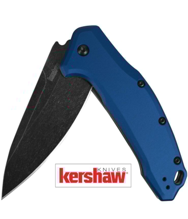 KERSHAW - CANIVETE LINK BLUE ALUMINUM BLACKWASH - 1776NBBW
