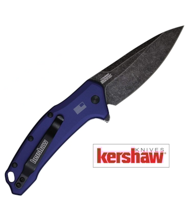 KERSHAW - CANIVETE LINK BLUE ALUMINUM BLACKWASH - 1776NBBW