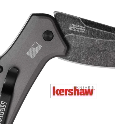 KERSHAW - CANIVETE LINK GRAY ALUMINUM BLACKWASH - 1776GRYBW