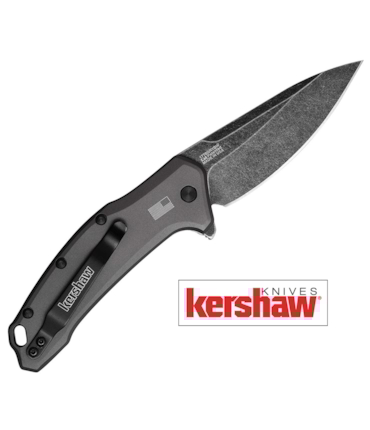KERSHAW - CANIVETE LINK GRAY ALUMINUM BLACKWASH - 1776GRYBW