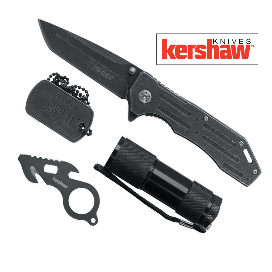 KERSHAW - KIT TÁTICO E ESPORTIVO COM 4 ITENS - KS1304B