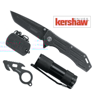 KERSHAW - KIT TÁTICO E ESPORTIVO COM 4 ITENS - KS1304B