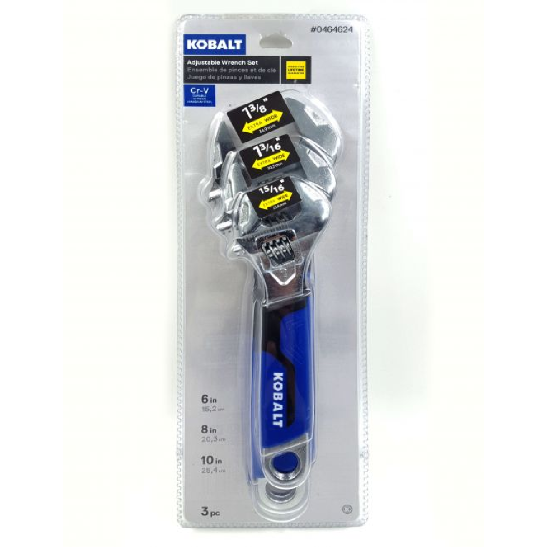 KOBALT - CONJUNTO DE CHAVES AJUSTÁVEIS - 3 PCS