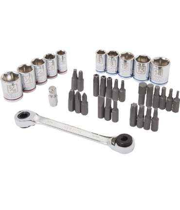 KOBALT - JOGO DE SOQUETES SEXTAVADOS E BITS - 35 PCS KOBALT - JOGO DE SOQUETES SEXTAVADOS E BITS - 35 PCS