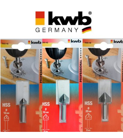 KWB - BROCAS ESCAREADORAS PARA METAIS - 704340 - 704440 - 704540