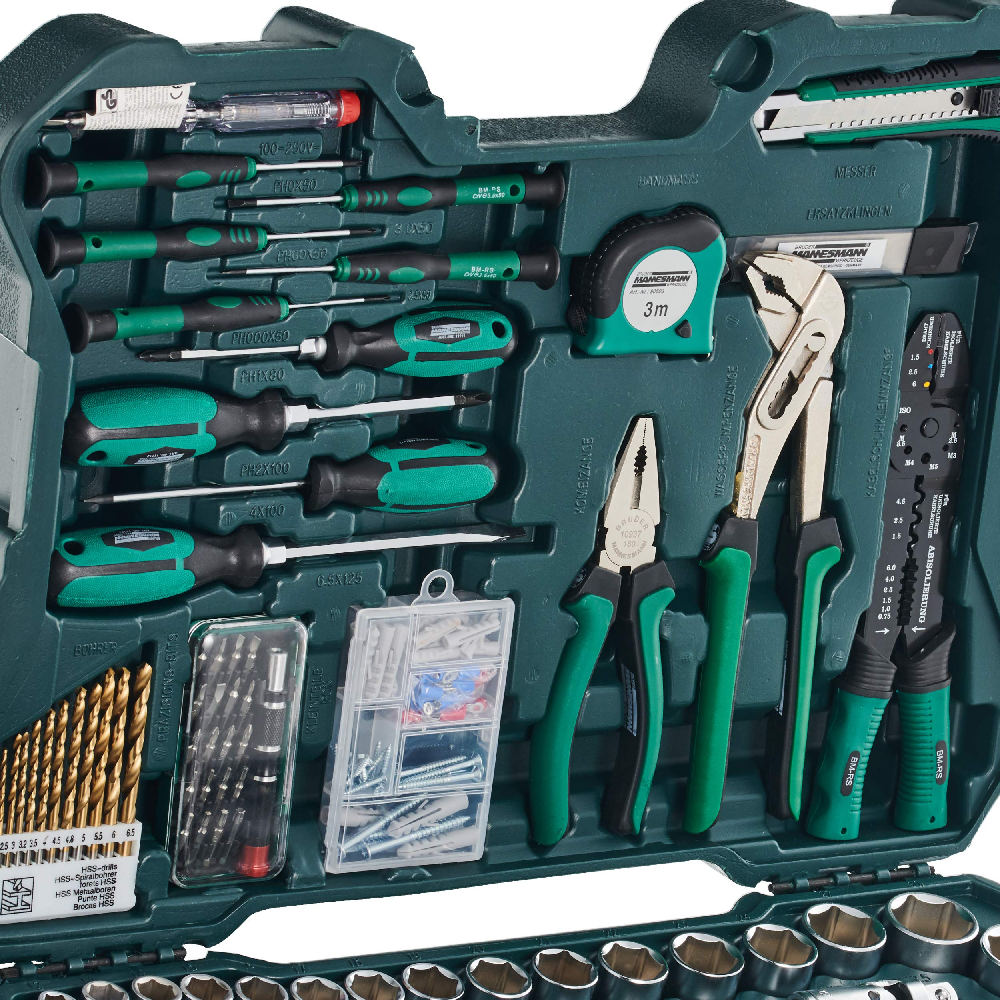 MANNESMANN - CONJUNTO DE FERRAMENTAS - 303 PEÇAS - Tools BR