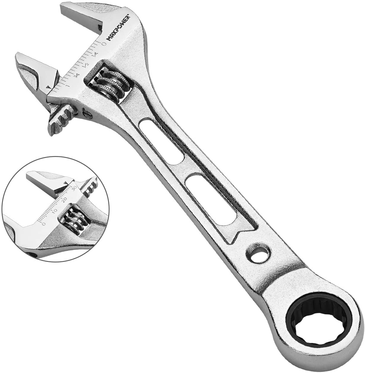 MAXPOWER - CHAVE AJUSTAVEL CATRACA - 8 POL - Tools BR