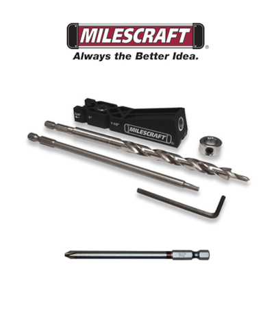 MILESCRAFT - MINI POCKET HOLE JIG 100 - GABARITO PARA PARAFUSOS