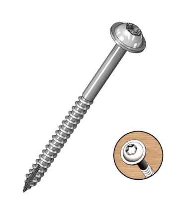 MILESCRAFT - PARAFUSO CABEÇA FLANGEADA - ROSCA GROSSA - 2.0 POLEGADAS MILESCRAFT - PARAFUSO CABEÇA FLANGEADA - ROSCA GROSSA - 2.0 POLEGADAS