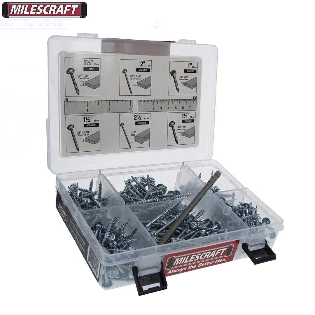 MILESCRAFT - POCKET HOLE JIG - PONTEIRAS MAGNÉTICAS DE 3 e 6 POLEG
