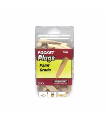 MILESCRAFT - TAPA FURO PARA POCKET HOLE - EM MADEIRA BEGE MILESCRAFT - TAPA FURO PARA POCKET HOLE - EM MADEIRA BEGE