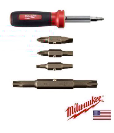 MILWAUKEE - CHAVE DE FENDA UNIVERSAL - 11 EM 1 MILWAUKEE - CHAVE DE FENDA UNIVERSAL - 11 EM 1