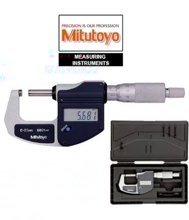 Mitutoyo - Micrômetro Externo Digital 0-25mm (0,001mm) MDC-Lite Mitutoyo - Micrômetro Externo Digital 0-25mm (0,001mm) MDC-Lite