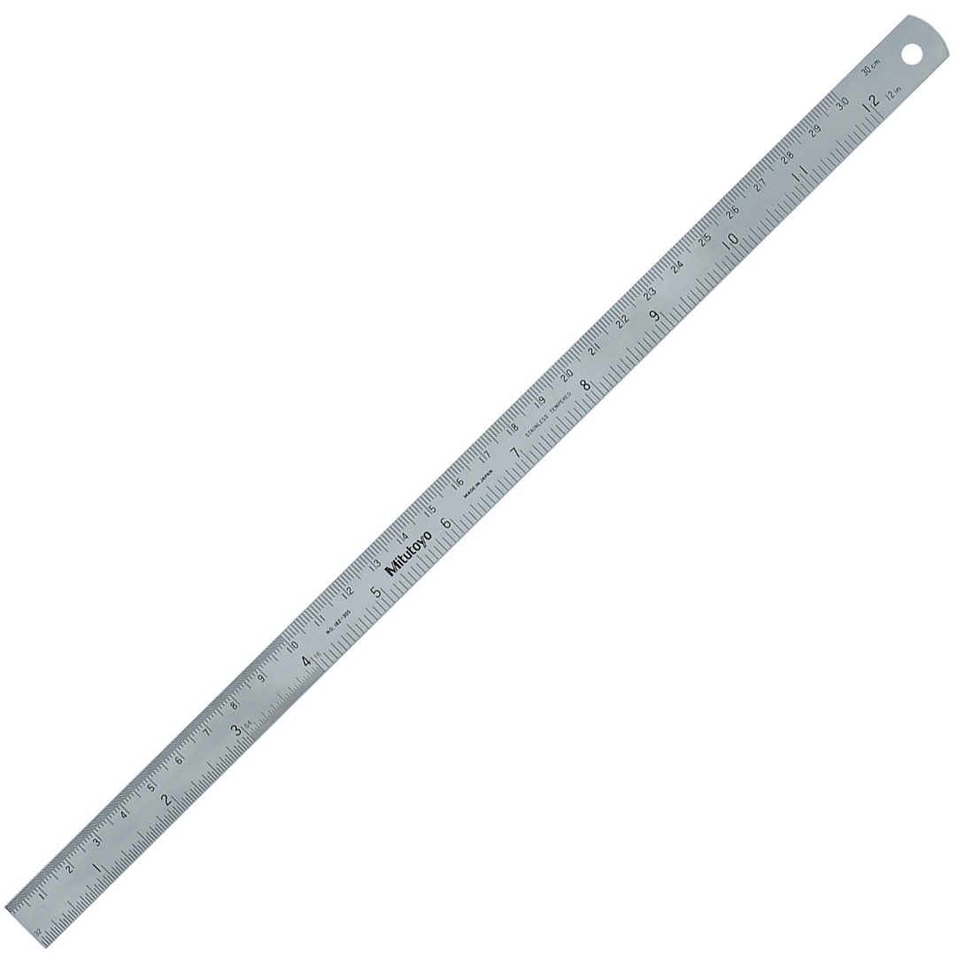 MITUTOYO - RÉGUA DE AÇO SEMI-FLEXÍVEL - 30 CM