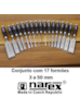 NAREX - CONJUNTO COM 17 FORMÕES TCHECOS - 8105 - 03 a 50 MM - CLÁSSICOS