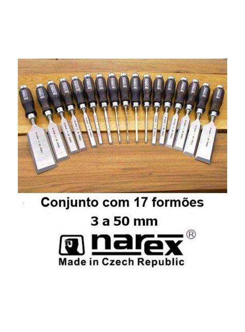 NAREX - CONJUNTO COM 17 FORMÕES TCHECOS - 8105 - 03 a 50 MM - CLÁSSICOS