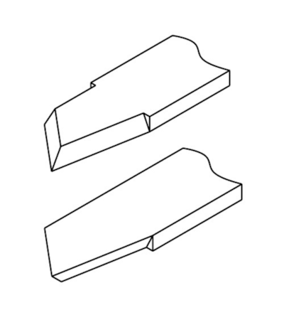 NAREX - GOIVA PROFI PONTA QUADRADA DIREITA - SQUARE SCRAPER RIGHT - 818205