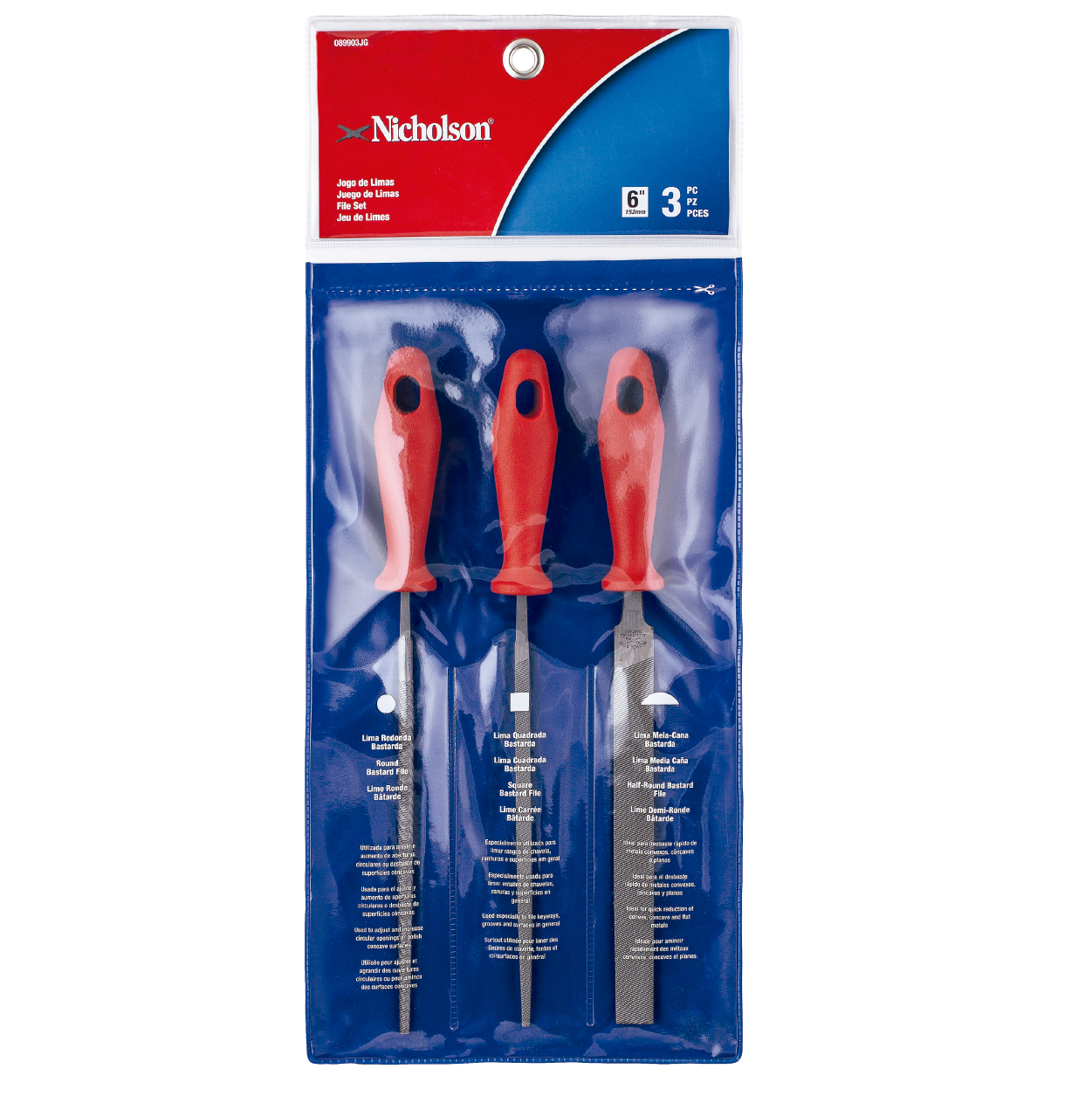 NICHOLSON - CONJUNTO COM 4 LIMAS - Tools BR