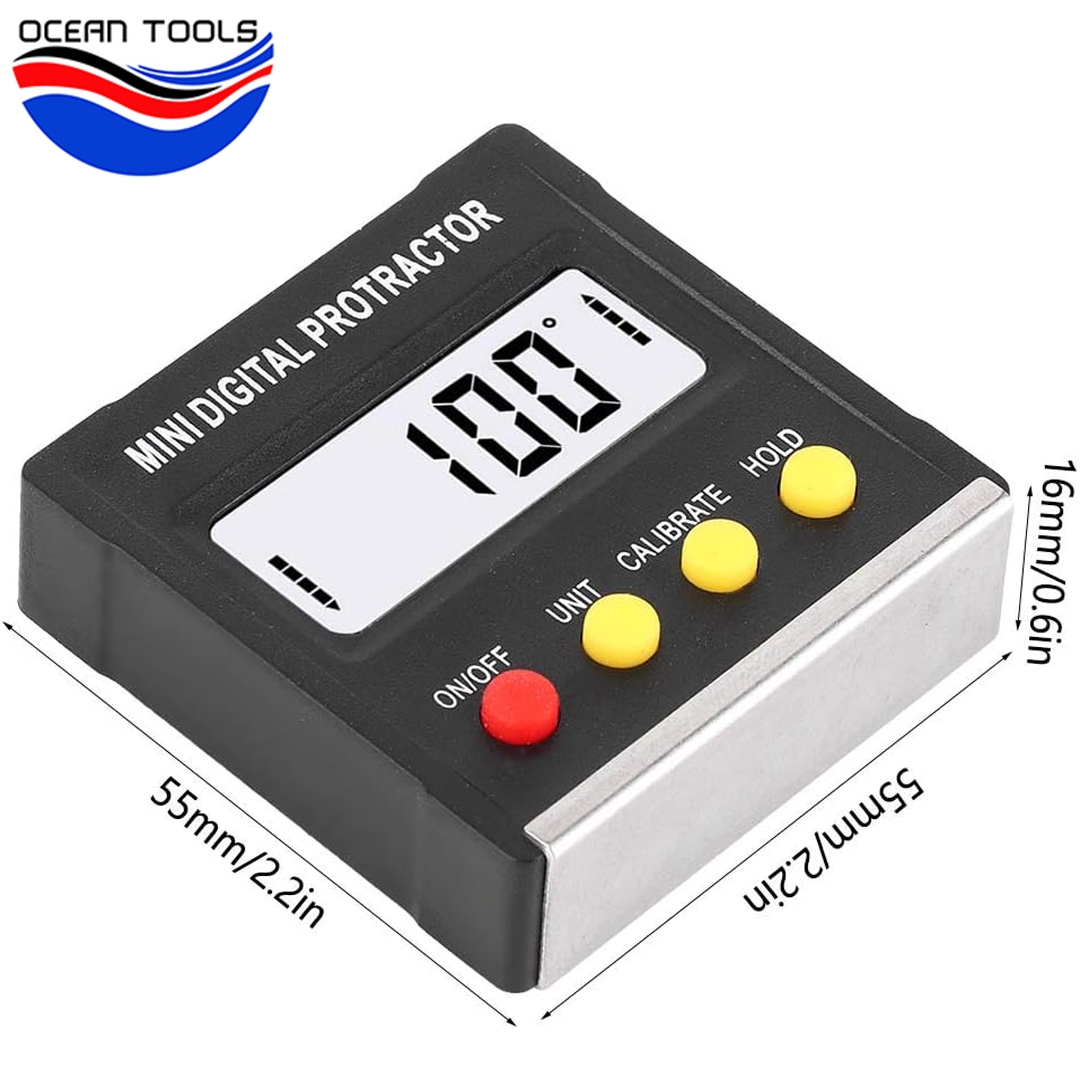 OCEAN TOOLS - DIGITAL PROTRACTOR 360 GRAUS - INCLINÔMETRO - Tools BR