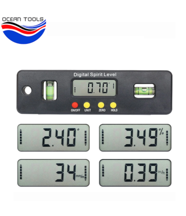 OCEAN TOOLS - INCLINÔMETRO DIGITAL MAGNÉTICO COM NÍVEL BOLHA - 150 MM OCEAN TOOLS - INCLINÔMETRO DIGITAL MAGNÉTICO COM NÍVEL BOLHA - 150 MM