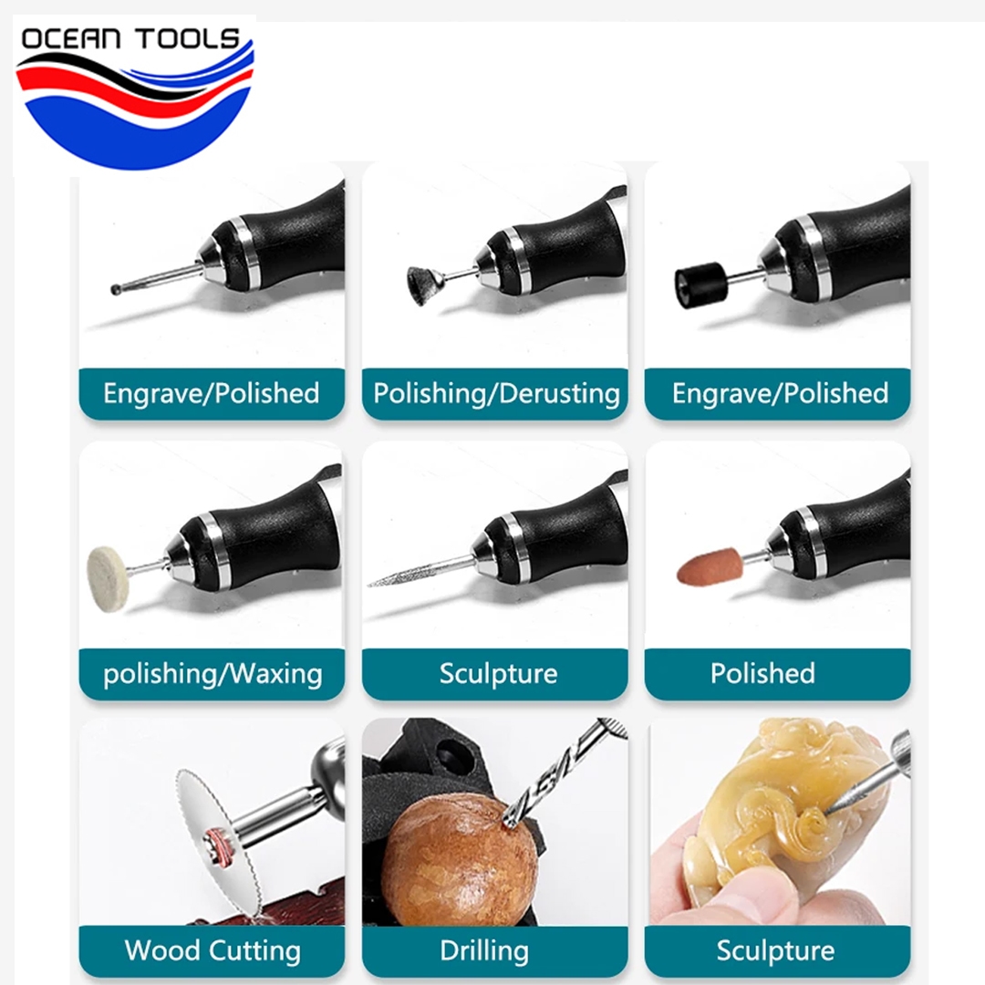 OCEAN TOOLS - KIT COM MICRORRETÍFICA PORTÁTIL E ACESSÓRIOS - Tools BR