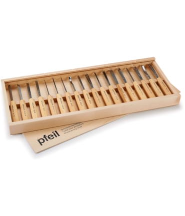 PFEIL - SWISS MADE - CONJUNTO DE FACAS E GOIVAS - 18 PEÇAS PFEIL - SWISS MADE - CONJUNTO DE FACAS E GOIVAS - 18 PEÇAS