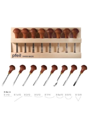 PFEIL SWISS MADE - PALM CARVING - 8 PEÇAS PFEIL SWISS MADE - PALM CARVING - 8 PEÇAS