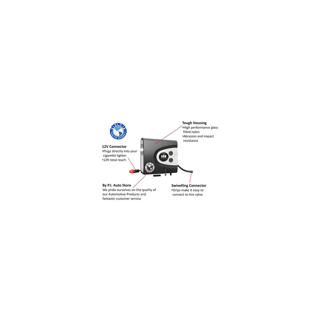 Pi Compressor PI Auto - Mini Compressor Digital Premium - 150 PSI - Tools BR