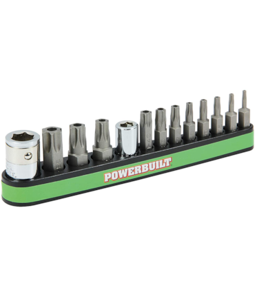 POWERBUILT - CONJUNTO DE BITS TORX - 13 PCS