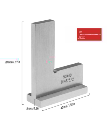 PRECISO - ESQUADRO COM BASE 40 X 50 MM PRECISO - ESQUADRO COM BASE 40 X 50 MM