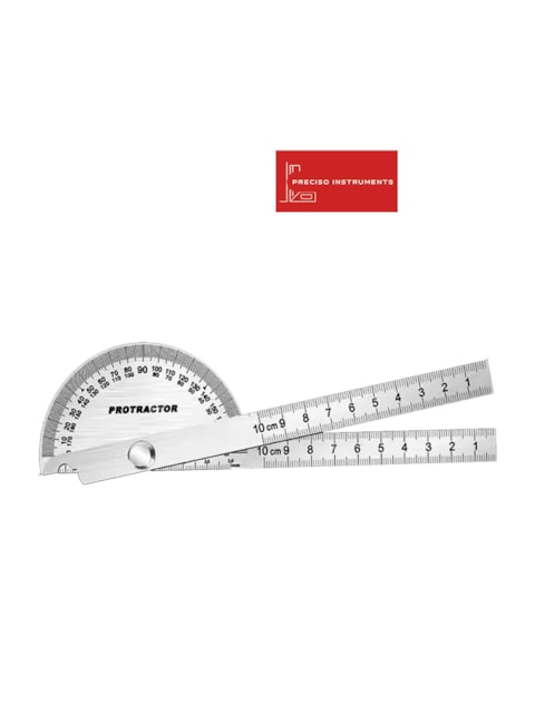 PRECISO - TRANSFERIDOR DE GRAUS COM RÉGUAS - 90 X 150 MM