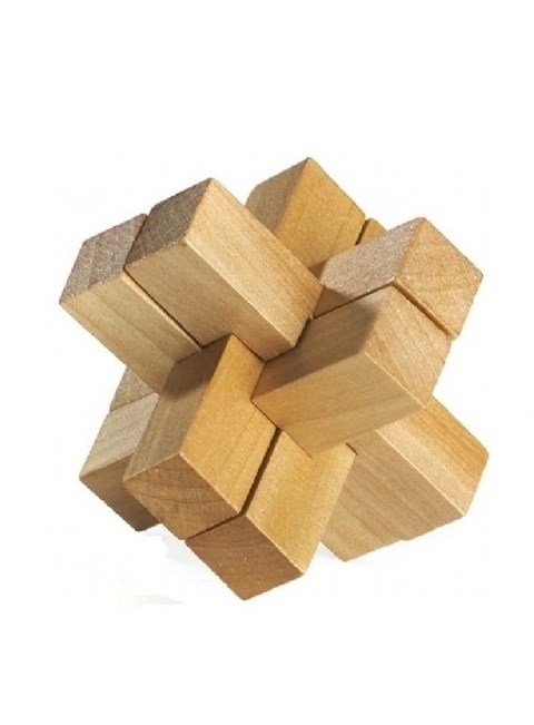 Quebra cabeça madeira 3D kit 16 peças puzzle