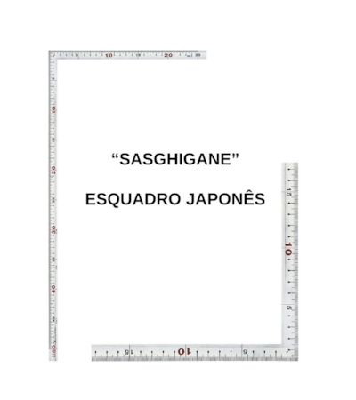 SASHIGANE - ESQUADRO CARPINTEIRO JAPONÊS - 50 X 25 CM - MÉTRICO