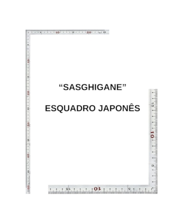 SASHIGANE - ESQUADRO CARPINTEIRO JAPONÊS - 50 X 25 CM - MÉTRICO SASHIGANE - ESQUADRO CARPINTEIRO JAPONÊS - 50 X 25 CM - MÉTRICO